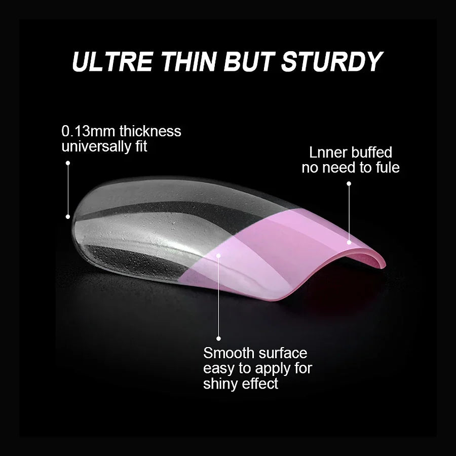 120Pcs Medium French Style Press On Nails