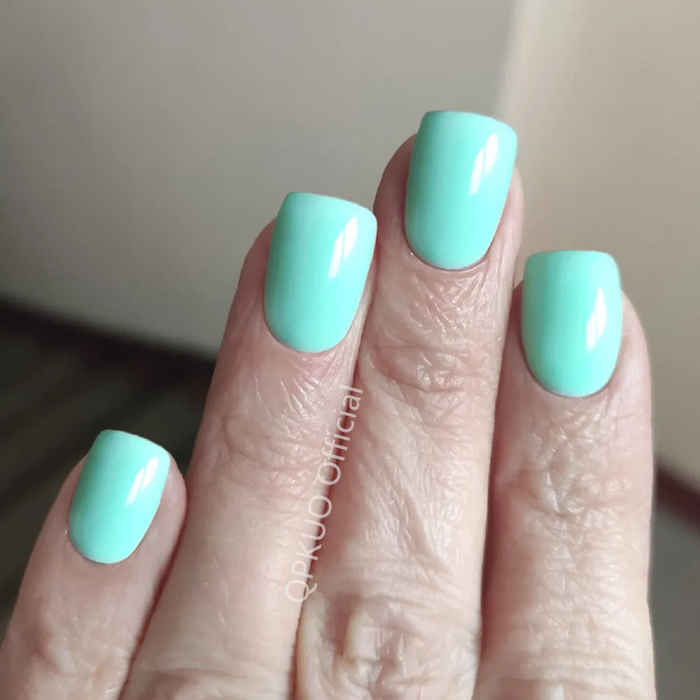 24 Pieces Navy Blue Acrylic Press On Nails