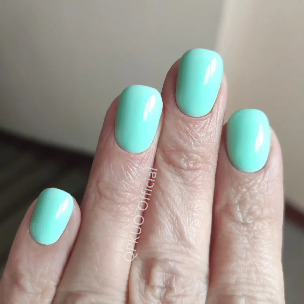 24 Pieces Navy Blue Acrylic Press On Nails