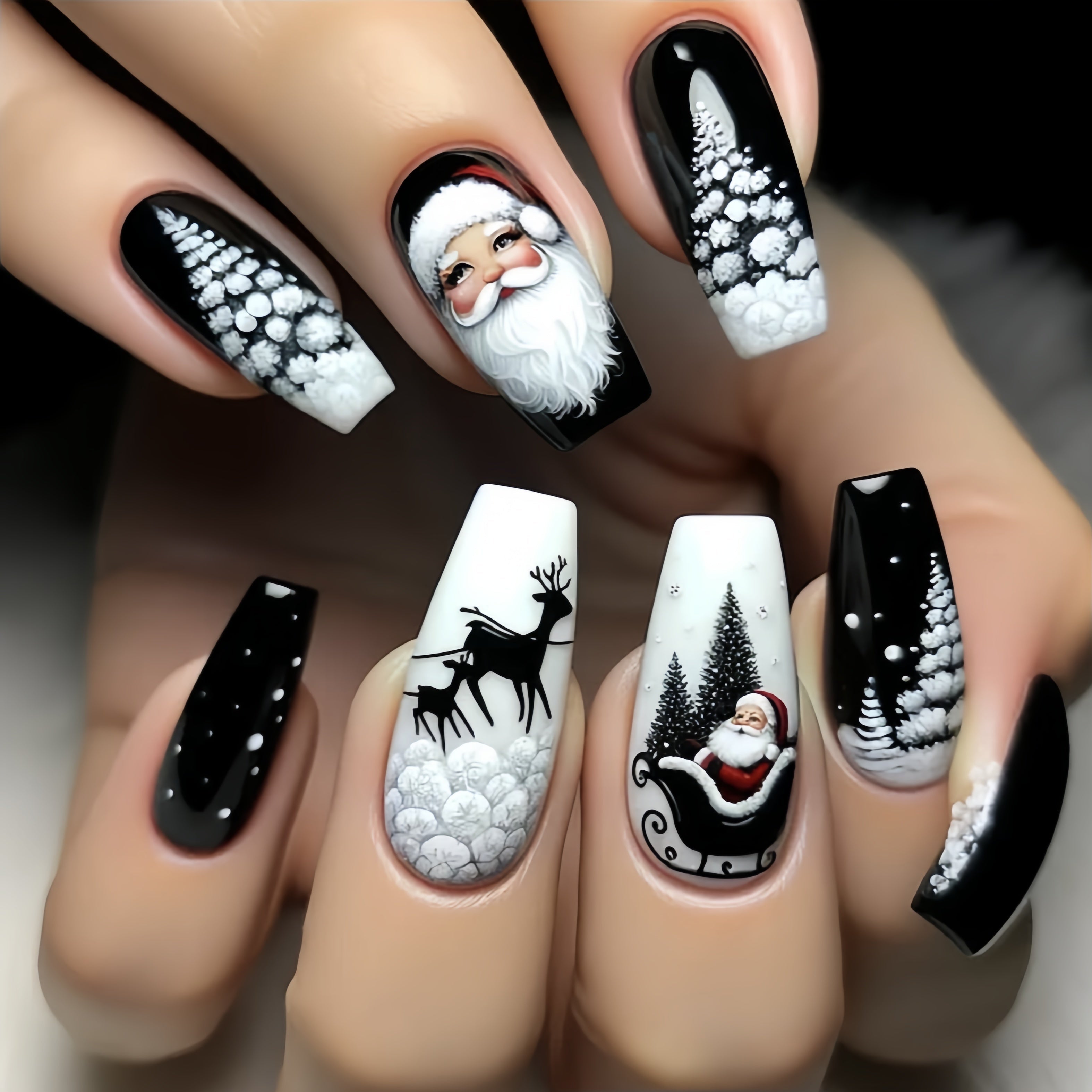 Black Ballet Press-On Nails Set