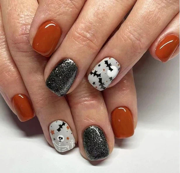 Black Halloween Press-on Nails