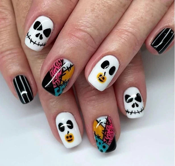 Black Halloween Press-on Nails