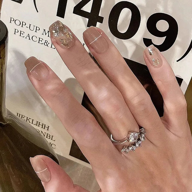 Blue Flame Love Press-On Nails