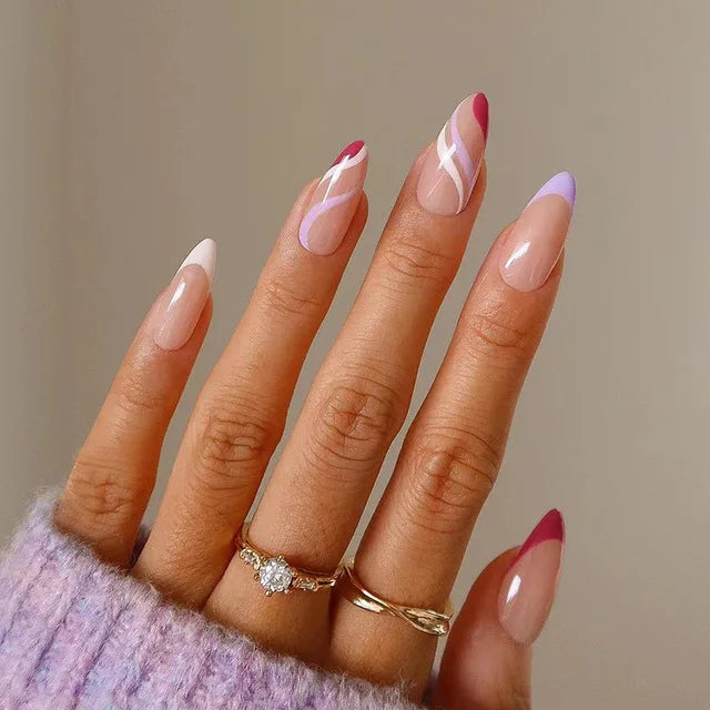 Blue Flame Love Press-On Nails