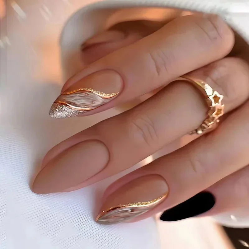 Chic Almond Press-On Nails