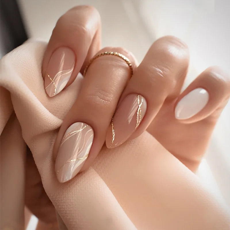 Chic Almond Press-On Nails