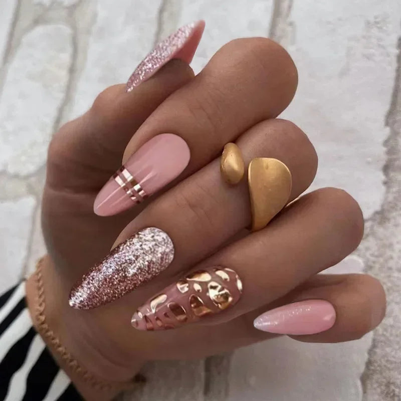 Chic Almond Press-On Nails