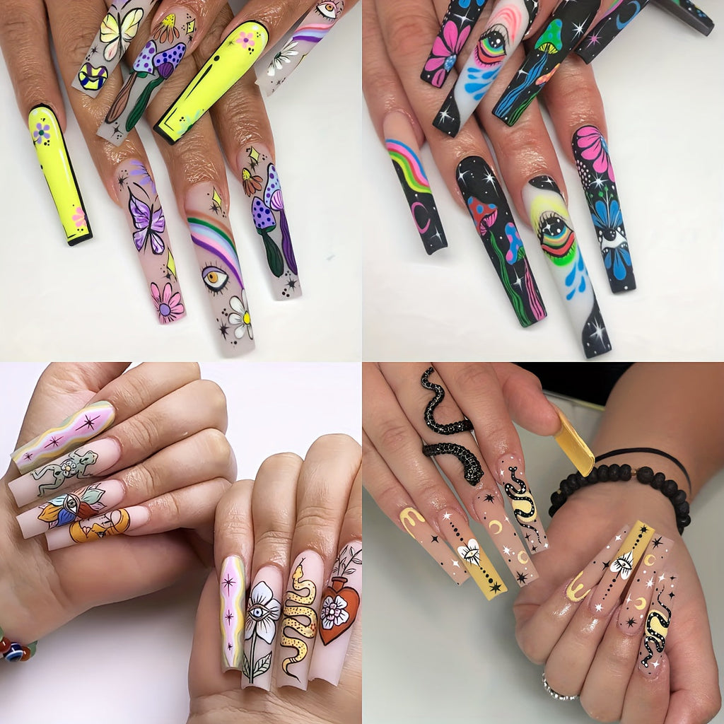 Coffin Press-On Nails