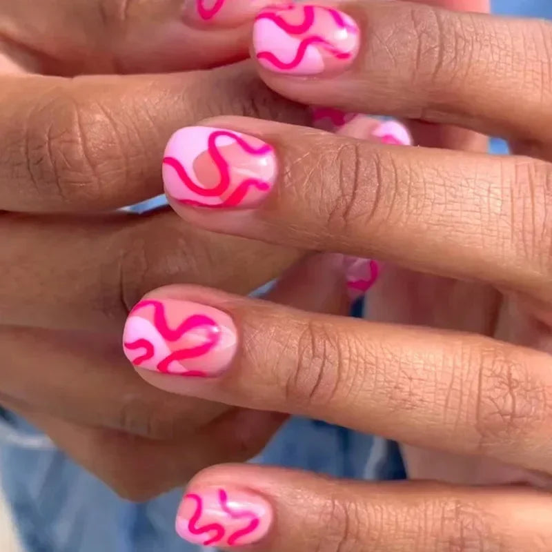 Vibrant Floral Fantasy Press-On Nails