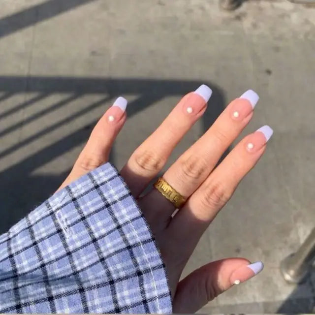 Blue Flame Love Press-On Nails