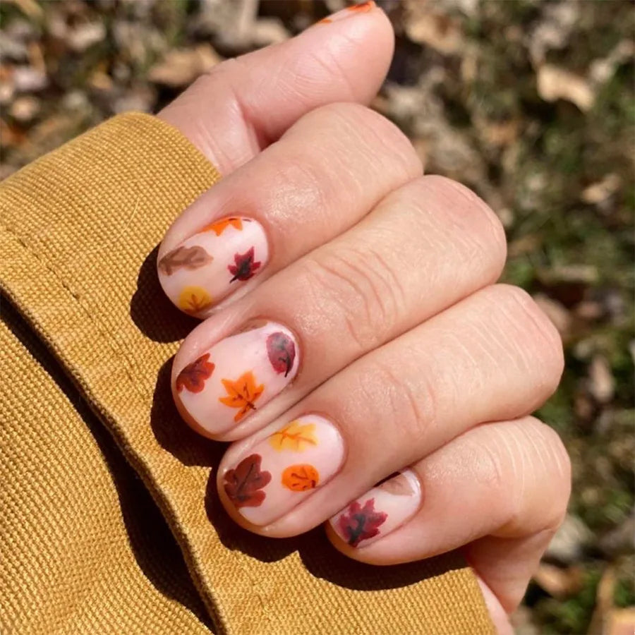 Vibrant Floral Fantasy Press-On Nails