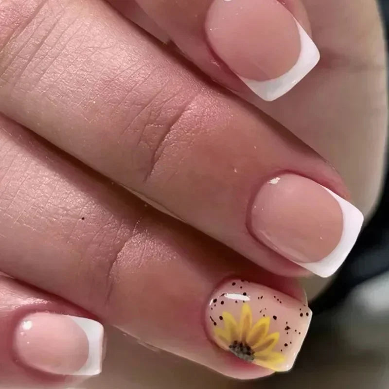 Vibrant Floral Fantasy Press-On Nails